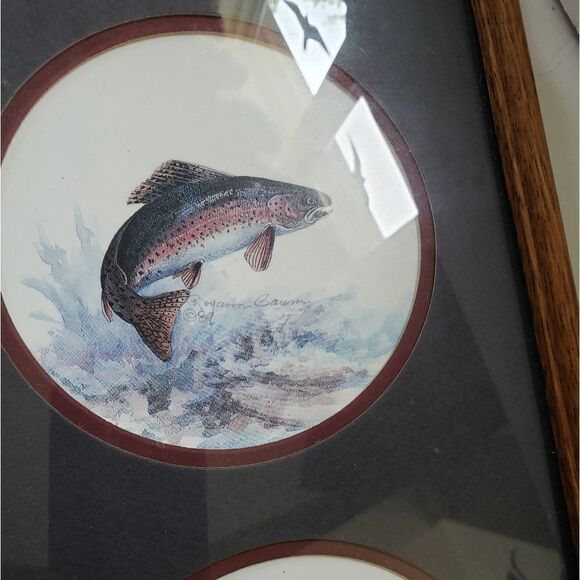 Royann Baum's Signed & Framed Fish Art - Picture 4 of 9